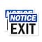 Signmission Exit Sign, Vinyl Decal, 10 in W, 7 in H, Exit OS-2PACK-NS-D-710-L-12248 - alternate 1
